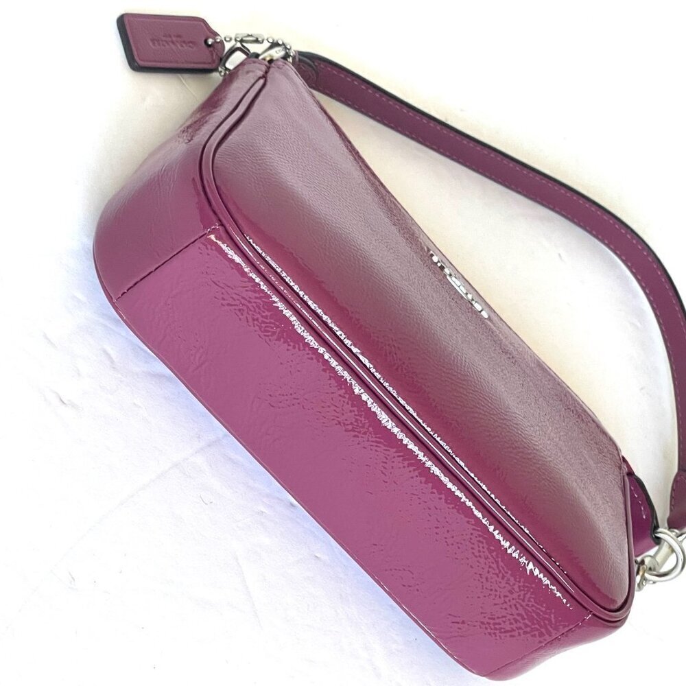 Coach Nolita 19 Shoulder Bag Pink Red Patent Leather Wristlet Clutch CW408 - Picture 11 of 14